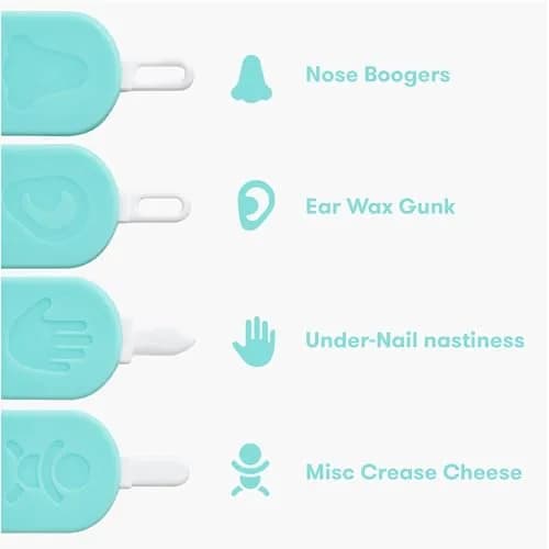 Frida Baby 3-in-1 Nose, Nail + Ear Picker for Baby Grooming | Safe Silicone Tips & Storage Case thumbnail 3