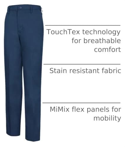 Red Kap Utility Pant with Mimix, Navy, 30W x 30L | Flex Panels & Color Retention thumbnail 4