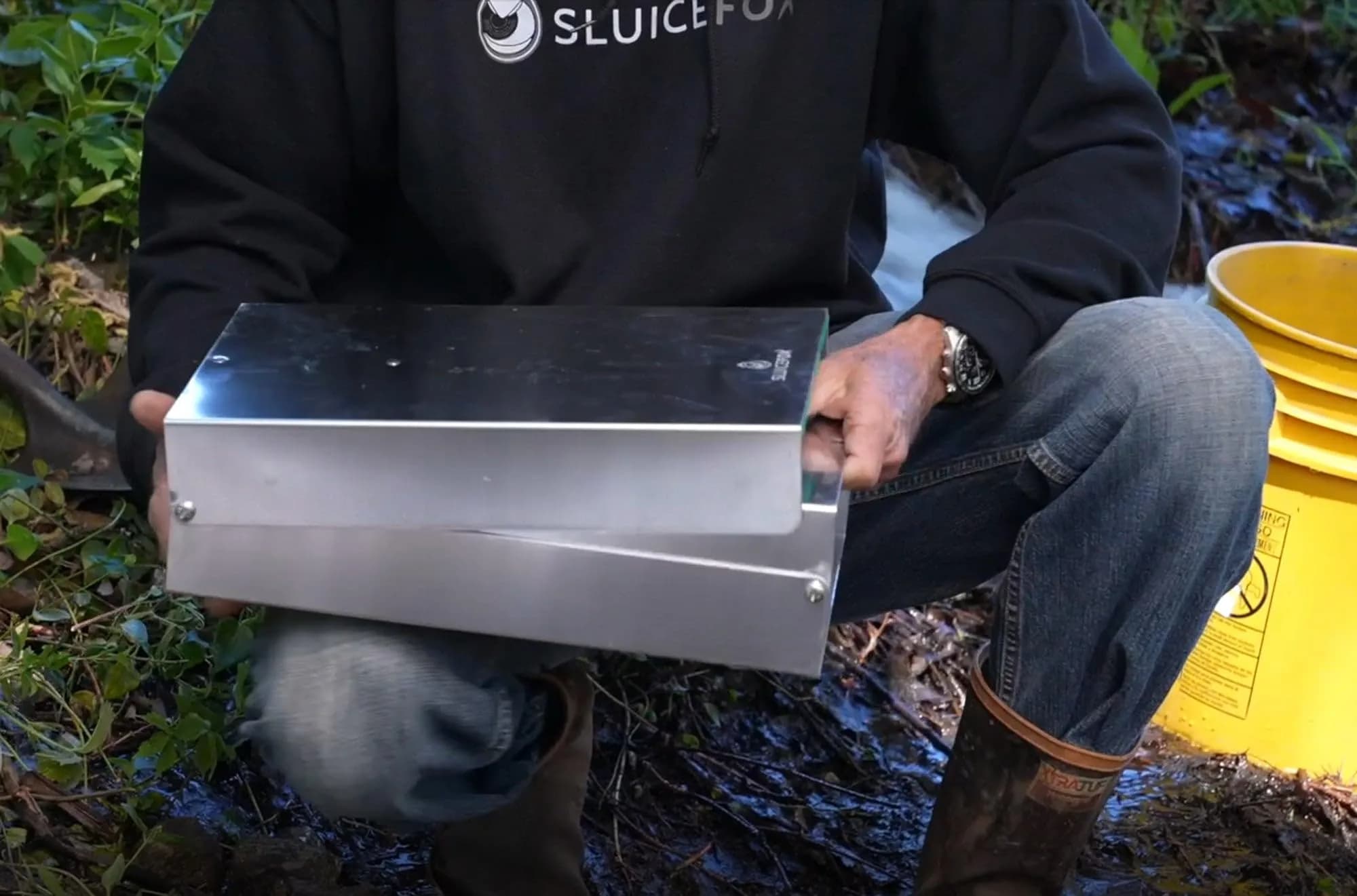 Sluice Fox Complete Gold Mining Kit | Portable 50 inch River Sluice Box & Prospecting Equipment thumbnail 4