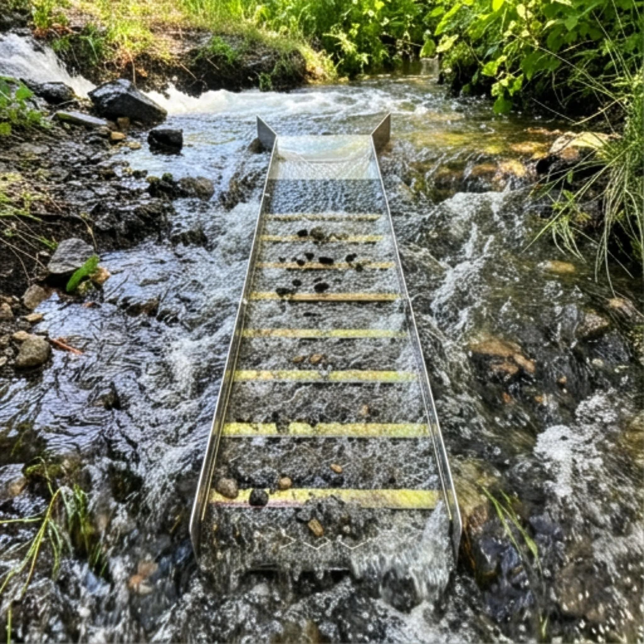 Sluice Fox Complete Gold Mining Kit | Portable 50 inch River Sluice Box & Prospecting Equipment thumbnail 6