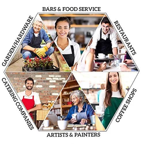Abucaky Dog Animal Paws Print Waterproof Apron for Adults | Kitchen & BBQ Protection (70-120 chars) thumbnail 6