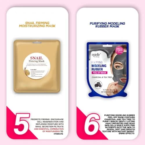 Epielle Best of K-Beauty Kit, 6 Home Spa Essentials, At-Home Spa Kit for Radiant Skin, Self Care Gifts for Women, Korean Skin Care Set, Stocking Stuffers thumbnail 7