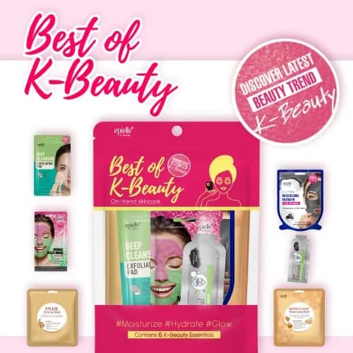 Epielle Best of K-Beauty Kit, 6 Home Spa Essentials, At-Home Spa Kit for Radiant Skin, Self Care Gifts for Women, Korean Skin Care Set, Stocking Stuffers thumbnail 2