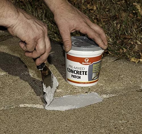 Red Devil Concrete Repair Patch 5.5 Oz. Squeeze Tube | Cement Crack Filler, Pack of 12, Gray, Made in USA thumbnail 5