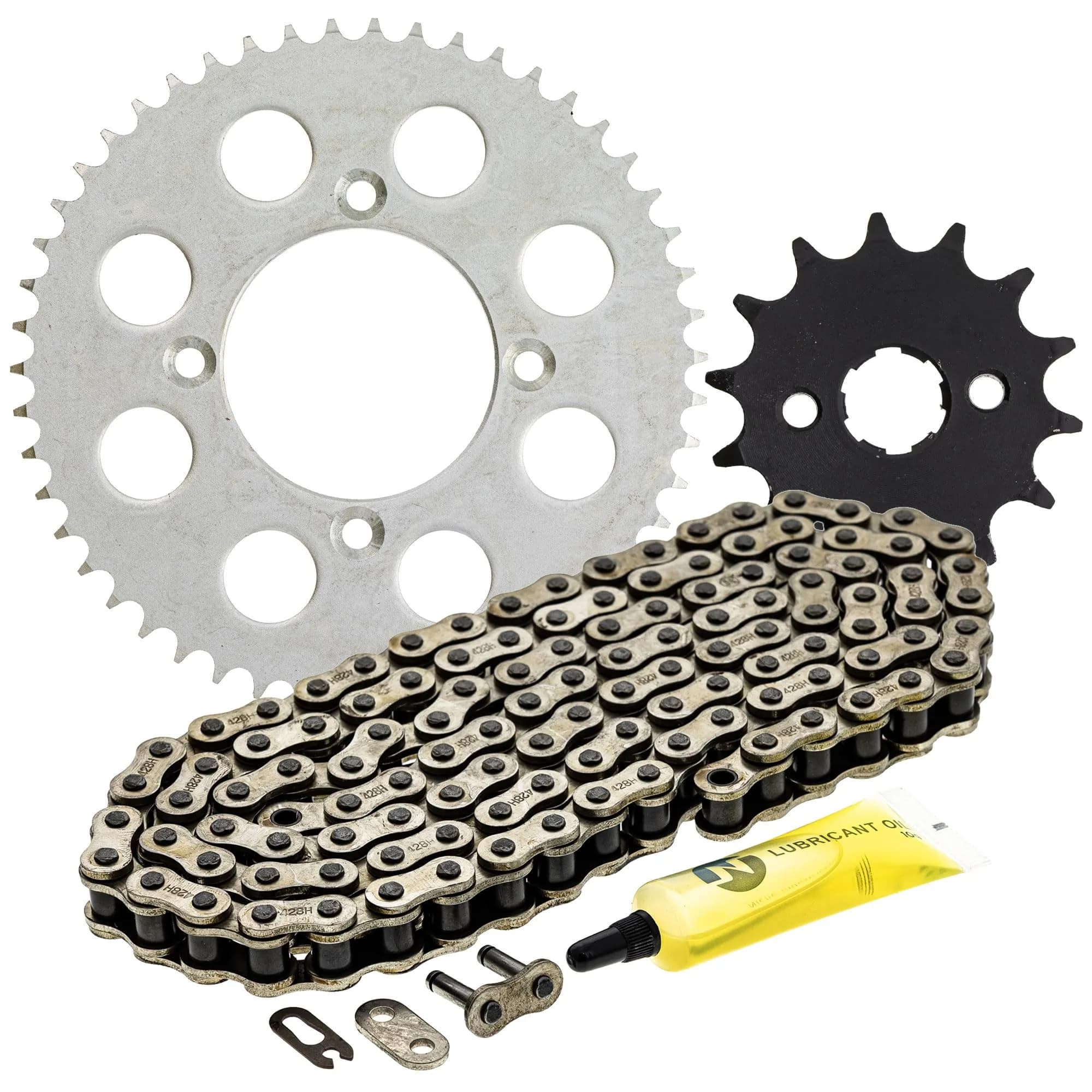 NICHE Drive Sprocket Chain Combo for Honda XR100R CRF100F 14T Front 50T Rear 428HZ 118 Links | Durable Steel Drive Kit - main product image