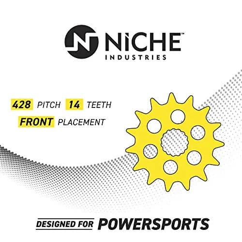 NICHE Drive Sprocket Chain Combo for Honda XR100R CRF100F 14T Front 50T Rear 428HZ 118 Links | Durable Steel Drive Kit thumbnail 6
