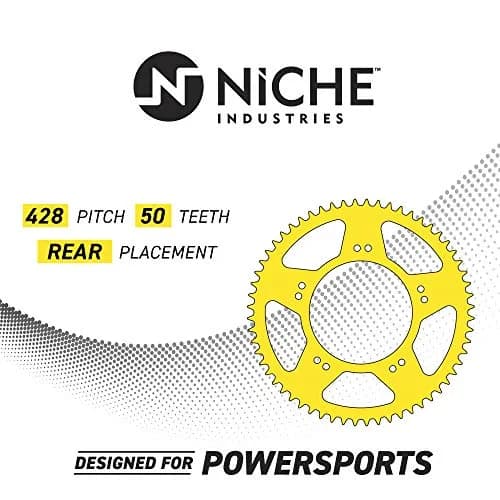 NICHE Drive Sprocket Chain Combo for Honda XR100R CRF100F 14T Front 50T Rear 428HZ 118 Links | Durable Steel Drive Kit thumbnail 9