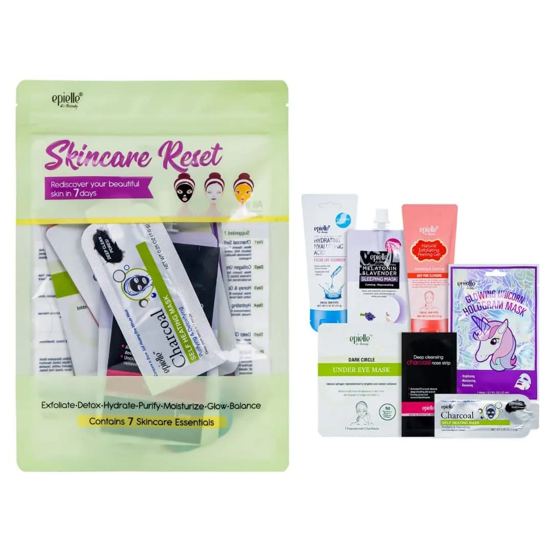 Epielle Skincare Reset Kit 7 Piece Set | Korean Skin Care for Radiant Skin - main product image