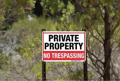 Dxyizus signs Private Property No Trespassing Signs 25cm x 35cm (10" x 14") | Heavy Duty Aluminum, UV Protected, 2-Pack thumbnail 5