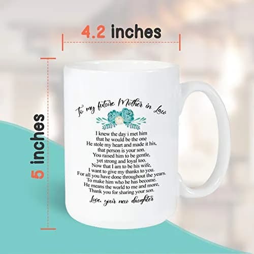 Bubble Hugs Mother In Law Mug 15 oz White | Wedding & Mother’s Day Gift thumbnail 4