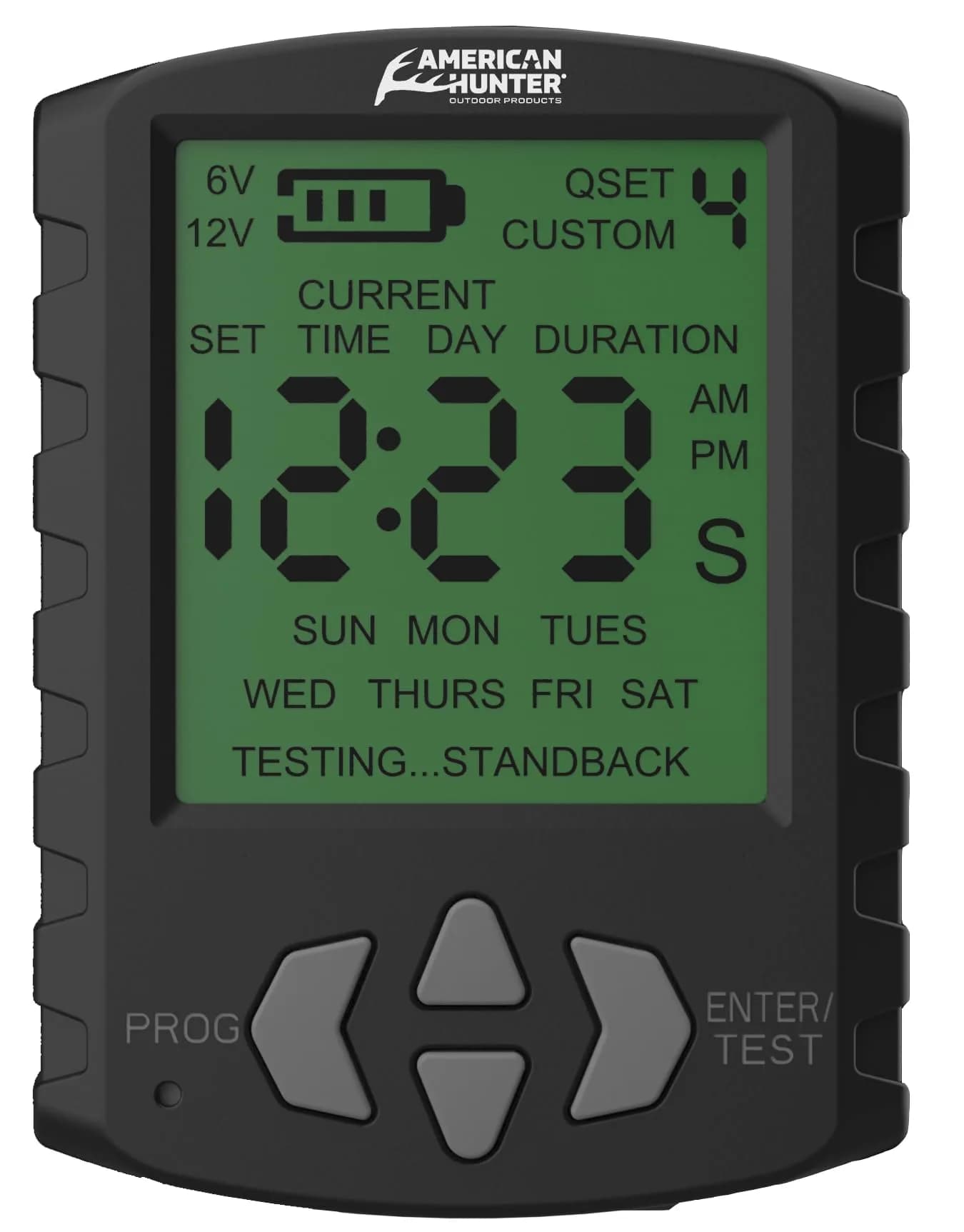 American Hunter 6V/12V Digital Game Feeder Timer | Automatic Deer Feeder Controller with Custom Schedule