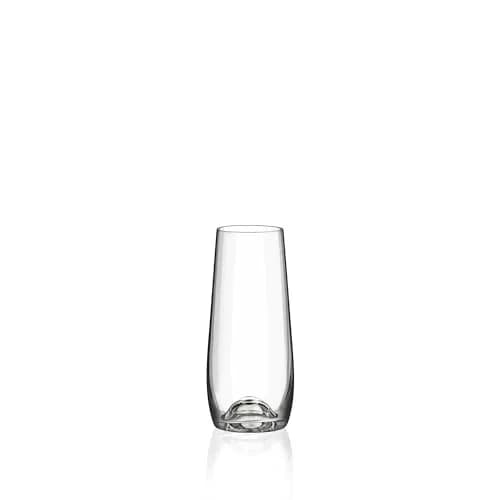 RONA Drink Master #6 Stemless Champagne Glass 9 oz | Lead-Free Crystal thumbnail 2