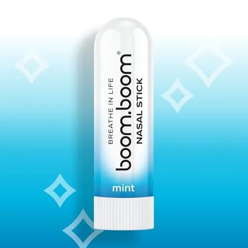 BoomBoom Nasal Stick, Essential Oils + Menthol Inhaler, Mint, 3 Pack | Natural Refreshment for Daily Wellness thumbnail 5
