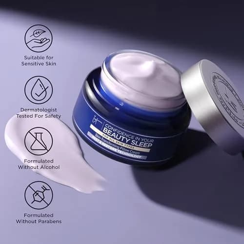 IT Cosmetics Confidence in Your Beauty Sleep Night Cream 14ml (0.47 fl oz) | Restores Skin Overnight thumbnail 6