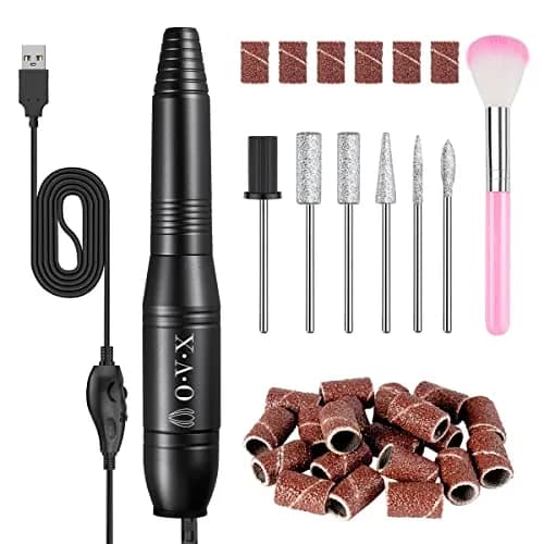 OVX Portable Electric Nail Drill Machine 20,000 RPM | Compact USB Manicure Pedicure Tool for Acrylic Nails & Gel Polishing thumbnail 1