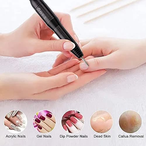 OVX Portable Electric Nail Drill Machine 20,000 RPM | Compact USB Manicure Pedicure Tool for Acrylic Nails & Gel Polishing thumbnail 4