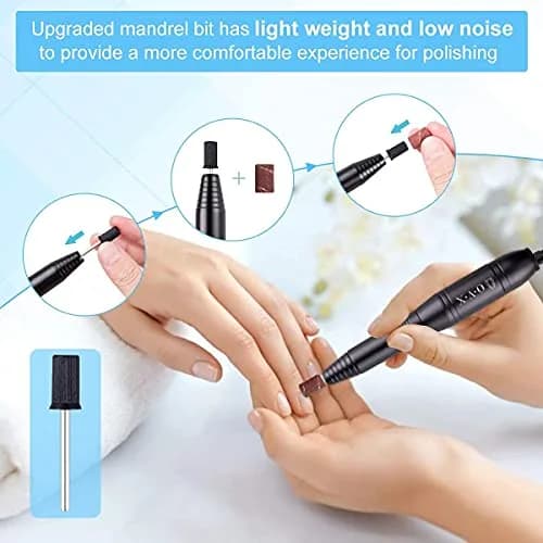 OVX Portable Electric Nail Drill Machine 20,000 RPM | Compact USB Manicure Pedicure Tool for Acrylic Nails & Gel Polishing thumbnail 5