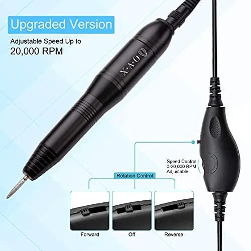 OVX Portable Electric Nail Drill Machine 20,000 RPM | Compact USB Manicure Pedicure Tool for Acrylic Nails & Gel Polishing thumbnail 2