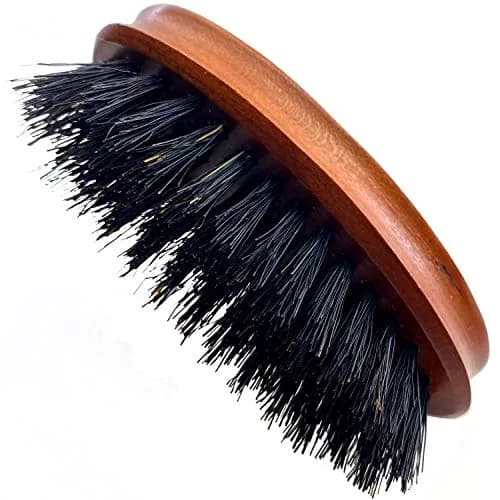 Murai by Giorgio GM4S Soft Boar Bristle Beard Brush - Travel Size for Men, Cherrywood Handle | Spreads Natural Oils for Shine & Malleability thumbnail 2