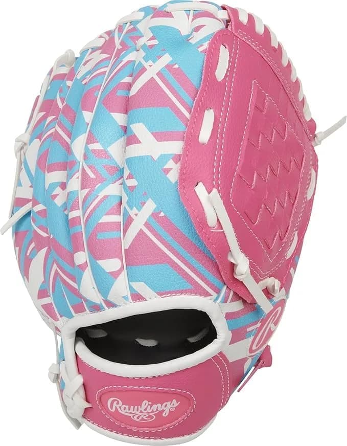 Rawlings Remix T-Ball & Youth Baseball Glove Left Hand Throw 9" (23cm) Pink | Utility Glove for Ages 3-5 thumbnail 8