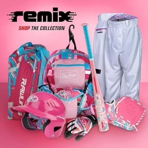 Rawlings Remix T-Ball & Youth Baseball Glove Left Hand Throw 9" (23cm) Pink | Utility Glove for Ages 3-5 thumbnail 12