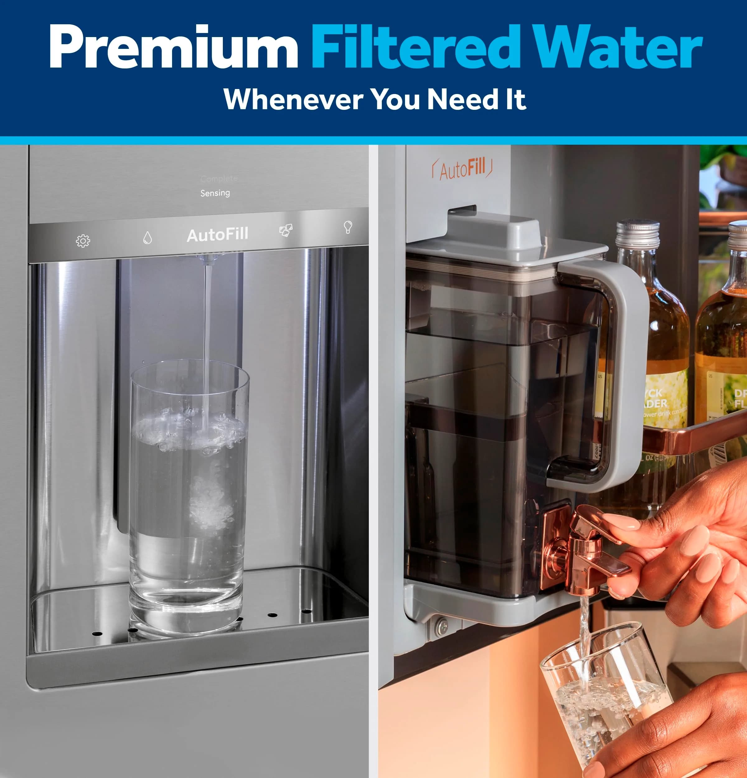 GE XWFE Refrigerator Water Filter 1.8x1.8x9.8 inches (4.6x4.6x24.9 cm) | Certified to Reduce Lead, Sulfur, and 50+ Impurities - view 3