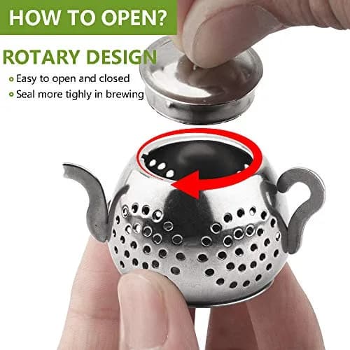 Cyimi Loose Leaf Tea Infuser 4PCS Stainless Steel Small Tea Filter for Mug & Teapot thumbnail 6