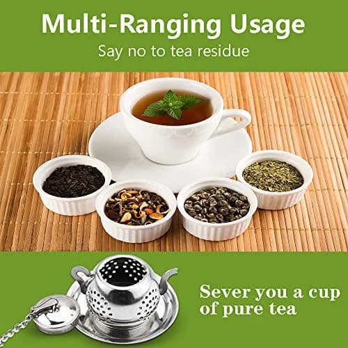 Cyimi Loose Leaf Tea Infuser 4PCS Stainless Steel Small Tea Filter for Mug & Teapot thumbnail 2