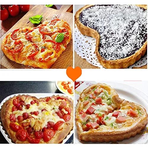 Cyimi Mini Tart Pan Set of 6 Heart-shaped Quiche Pan 10 cm (4 Inch) | Non-Stick Removable Bottom for Pies, Cakes, Baking thumbnail 6