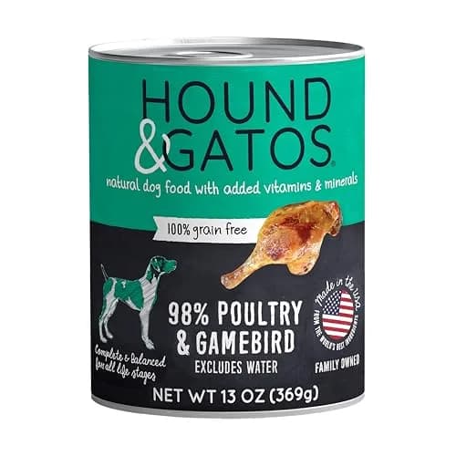 Hound & Gatos Poultry & Gamebird Wet Dog Food 13 oz | High Protein, Digestive Support, Grain Free thumbnail 1