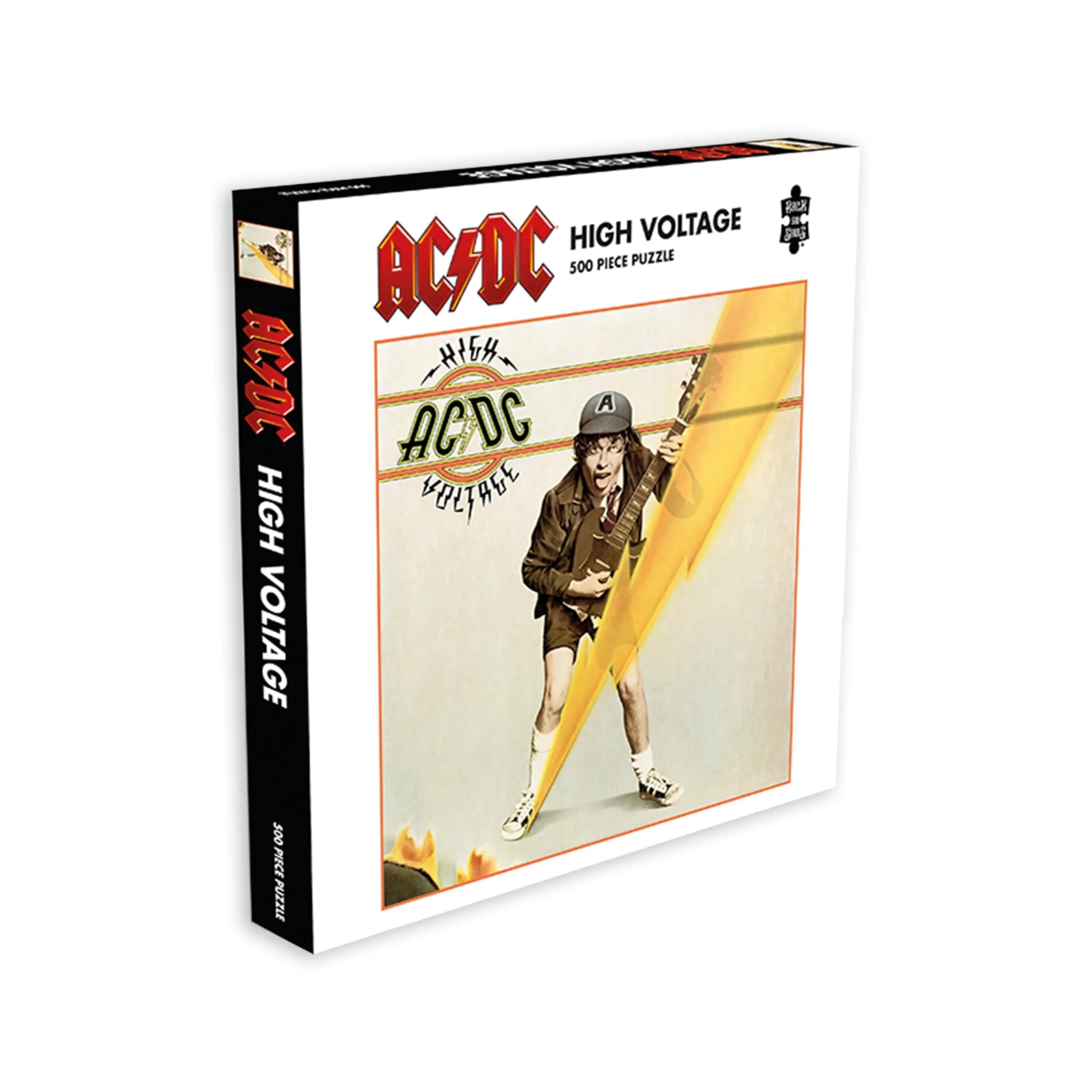 RockSaws AC/DC High Voltage 500 Piece Jigsaw Puzzle for Adults | Album Cover Art Collectible Music Puzzle 16"x16" — Multi-colored