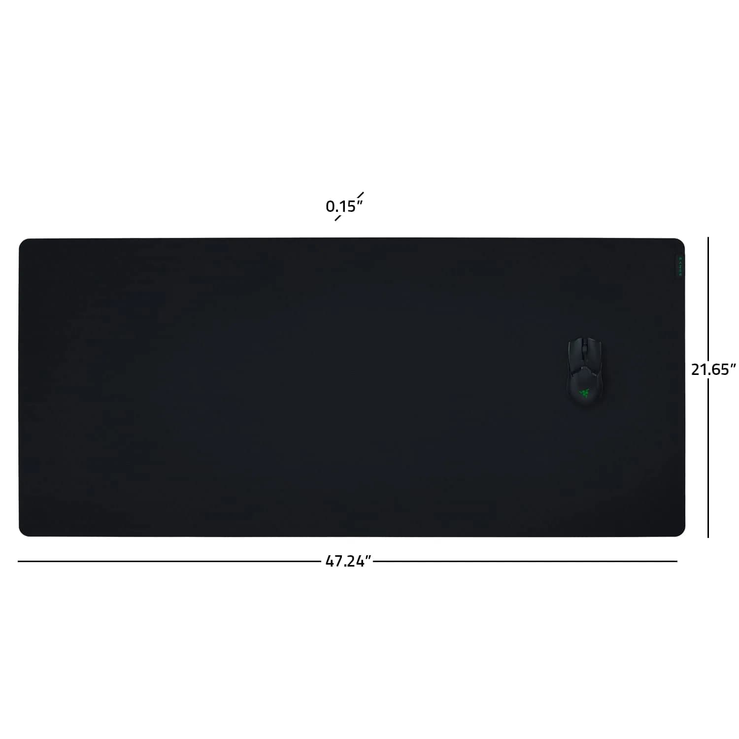 Razer Gigantus V2 3XL Gaming Mouse Pad | Textured Micro-Weave Cloth Surface, 4mm Thick, Classic Black - view 7