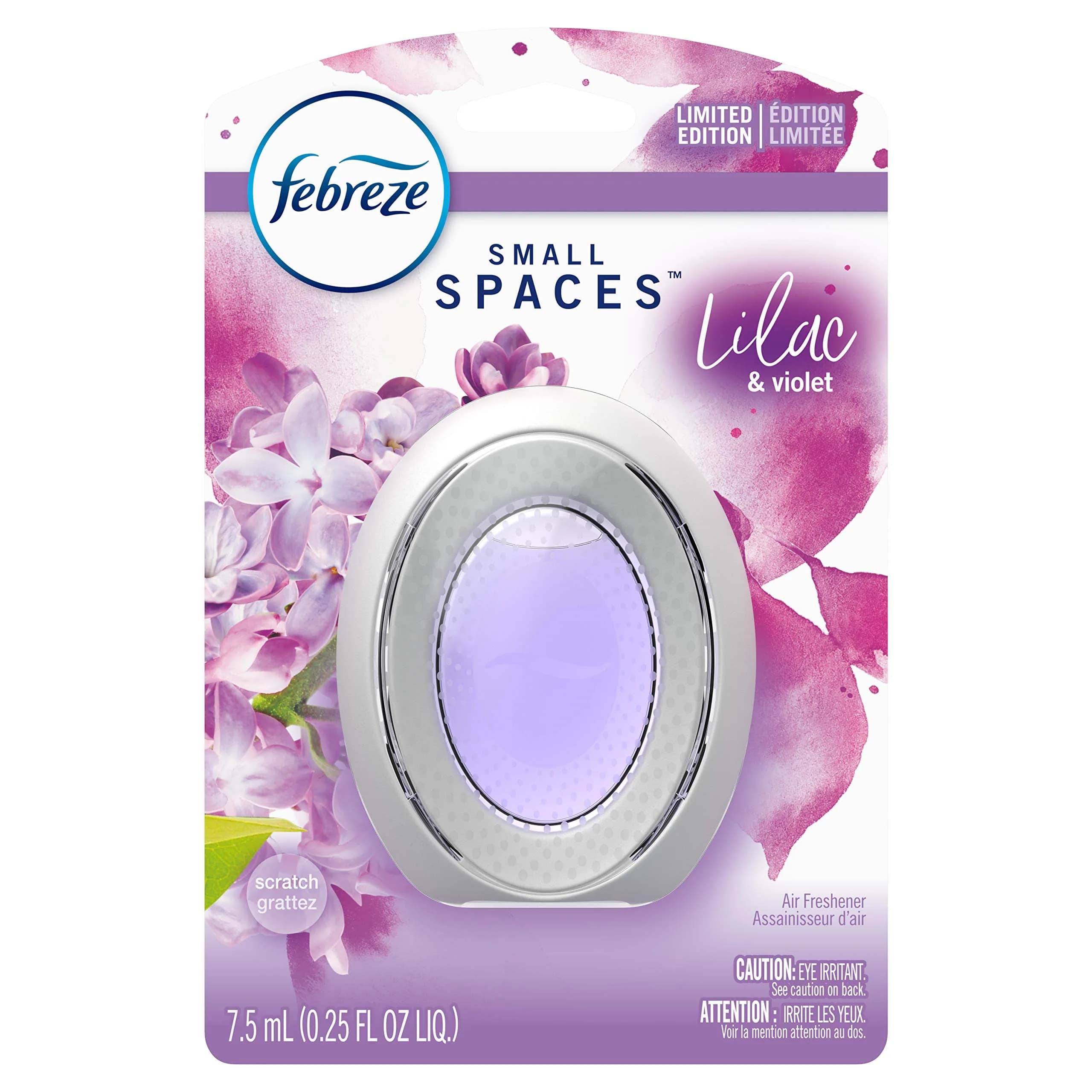 Febreze Small Spaces Air Freshener Lilac & Violet Limited Edition 5ml (0.25 fl oz) | Odor Control for Small Rooms - main product image