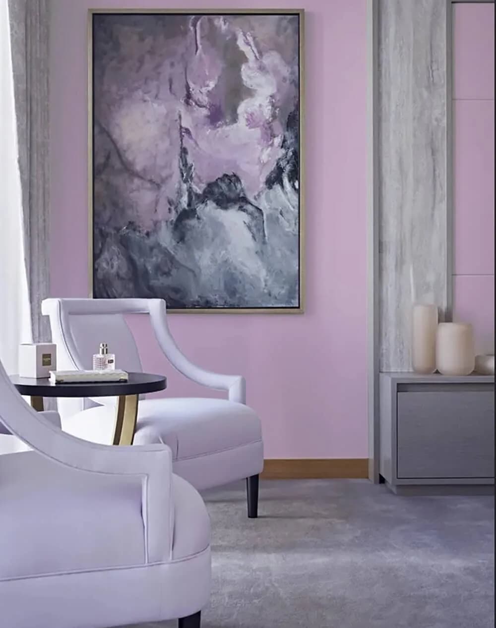 Dimoon Purple Peel and Stick Wallpaper 45.5cm (17.7") x 300cm (118") | Renter-Friendly Textured Vinyl Roll - view 4