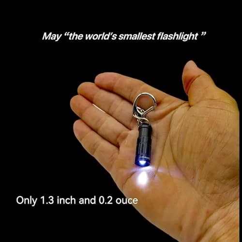Nitefox e1 Micro Keychain Flashlight 3.3cm (1.3in) | World's Smallest EDC Light thumbnail 2