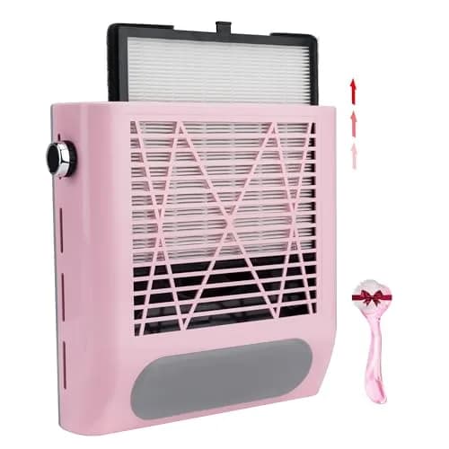 CoFashion Nail Dust Collector for Acrylic Nails 80W Adjustable Vacuum Machine | Powerful Dust Extraction for Manicure thumbnail 1