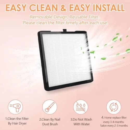 CoFashion Nail Dust Collector for Acrylic Nails 80W Adjustable Vacuum Machine | Powerful Dust Extraction for Manicure thumbnail 5