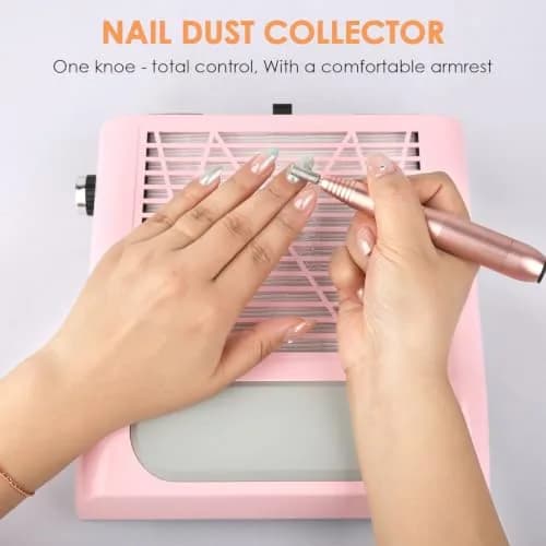 CoFashion Nail Dust Collector for Acrylic Nails 80W Adjustable Vacuum Machine | Powerful Dust Extraction for Manicure thumbnail 4