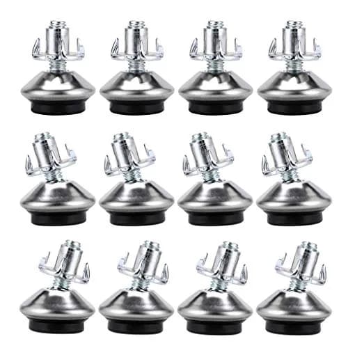 OwnMy M6 Adjustable Swivel Leveling Feet 12PCS Metal Adjustable Table Feet | Floor-Friendly & Adjustable thumbnail 1