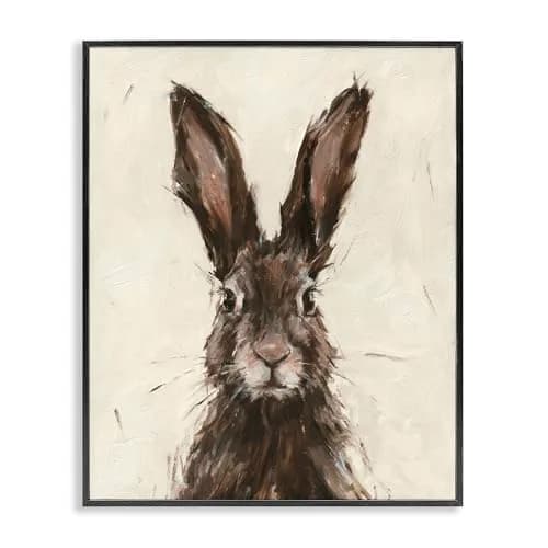 Stupell Industries · Framed Woodland Rabbit Portrait · 11 x 14 Inch Wall Art · Made in USA thumbnail 1