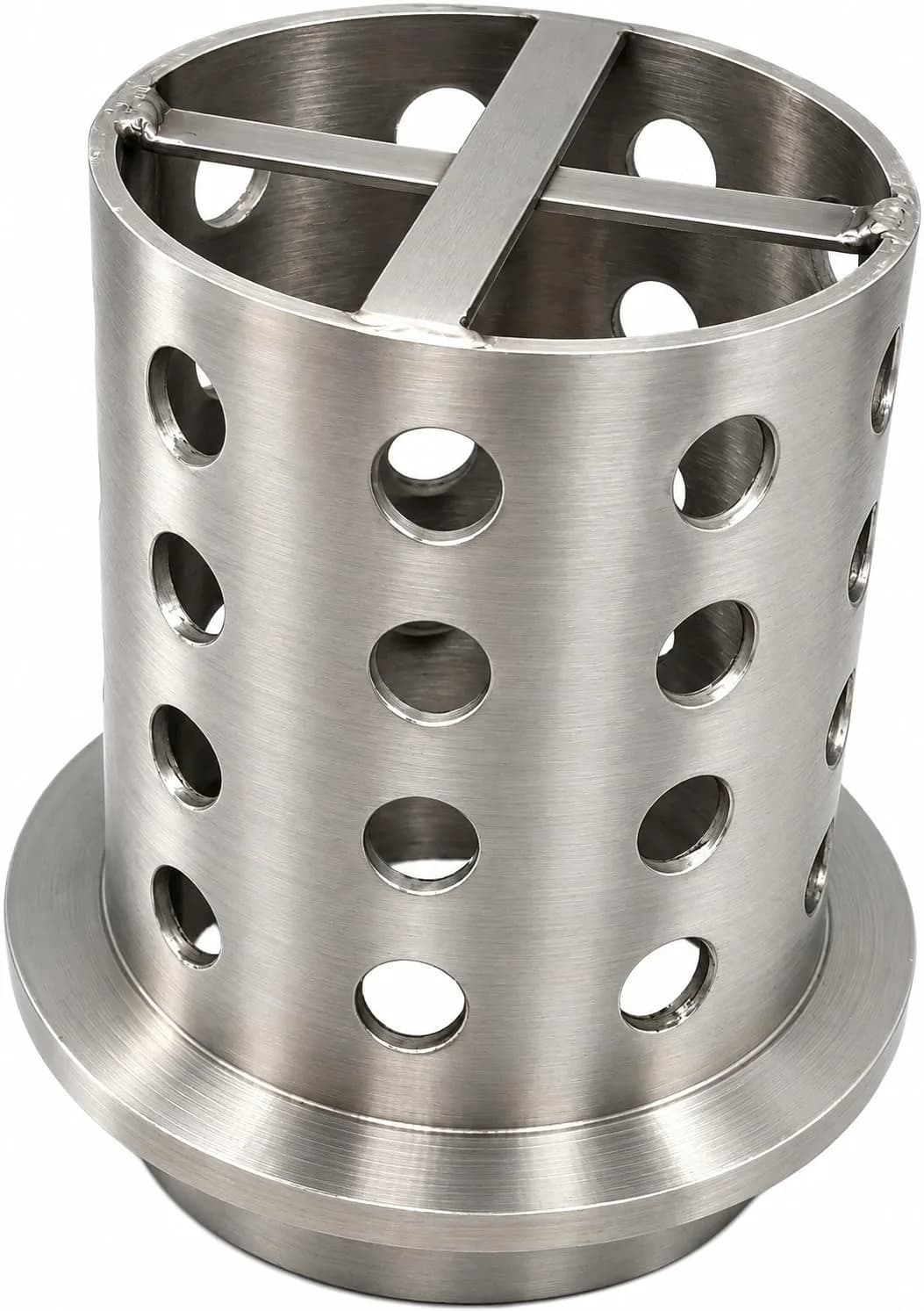 Rosenthal Collection Perforated Stainless Steel Casting Flask 7.6cm x 10.2cm | Precision Vacuum Jewelry Casting Tool — 3" x 4"