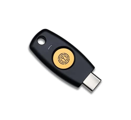 Trustkey T120 FIDO2 U2F Security Key USB-C Type, PIN+Touch Authentication | 2.9g Lightweight thumbnail 1