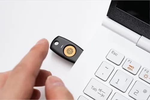 Trustkey T120 FIDO2 U2F Security Key USB-C Type, PIN+Touch Authentication | 2.9g Lightweight thumbnail 4