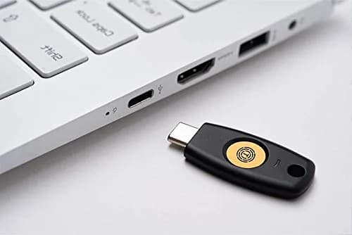 Trustkey T120 FIDO2 U2F Security Key USB-C Type, PIN+Touch Authentication | 2.9g Lightweight thumbnail 3