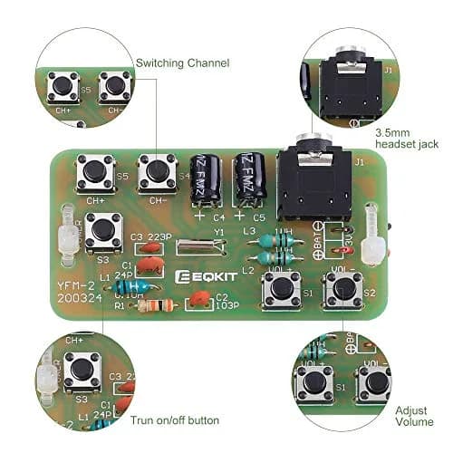 IS DIY Radio Kit 76-108MHz | Learn Soldering & Circuit Assembly for Adults & Students thumbnail 4