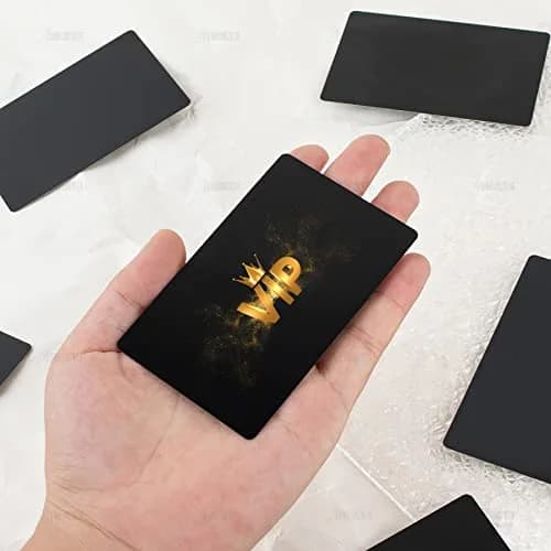 AUEAR Black Metal Business Cards 50 Pack | DIY Laser Engraving Ready thumbnail 8