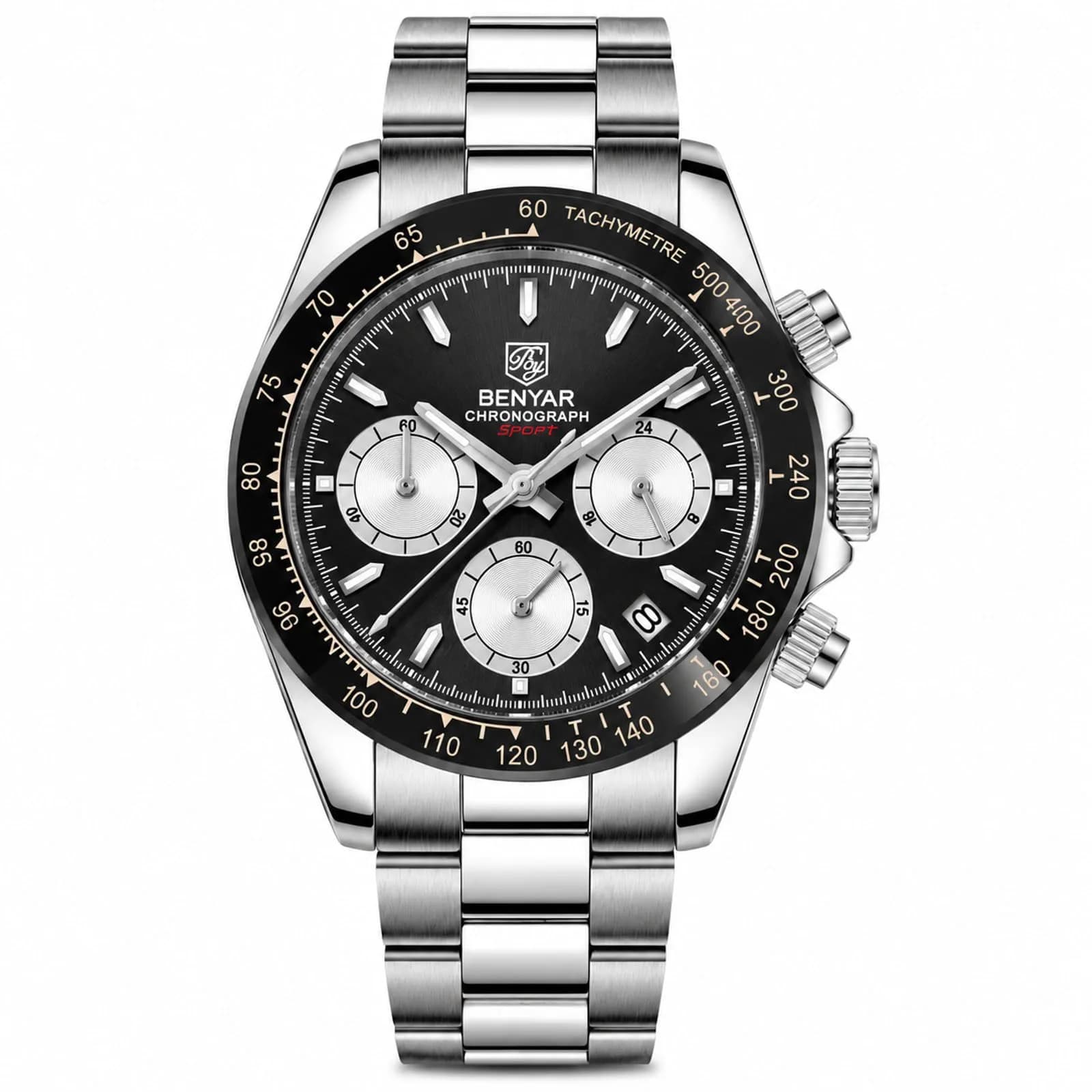 BENYAR Men's Watch Quartz Movement Wrist Watch 4.0cm Dial Diameter | Waterproof & Scratch Resistant
