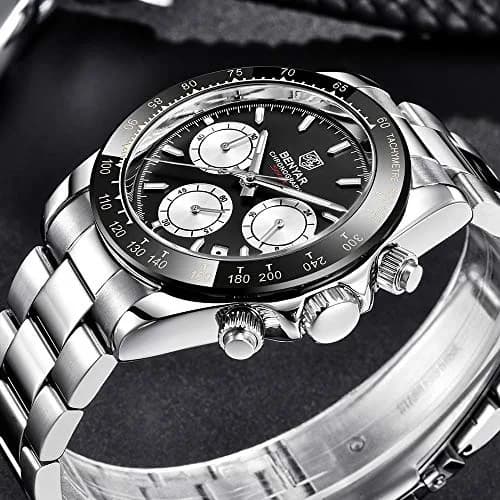 BENYAR Men's Watch Quartz Movement Wrist Watch 4.0cm Dial Diameter | Waterproof & Scratch Resistant thumbnail 6