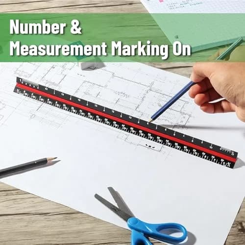 Mr. Pen Architectural Scale Ruler 12 inch (30 cm) Black | Precision Drafting Tool for Architects thumbnail 5