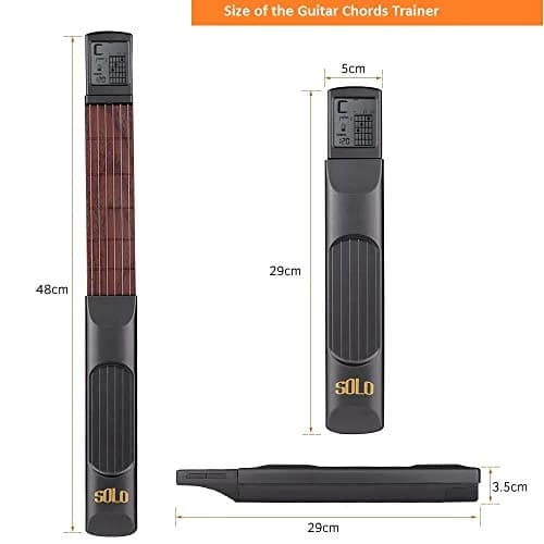 Moreup Digital Guitar Chords Trainer (Model B) with 6 Frets & Rotatable Screen | Practice Anytime, Anywhere thumbnail 2